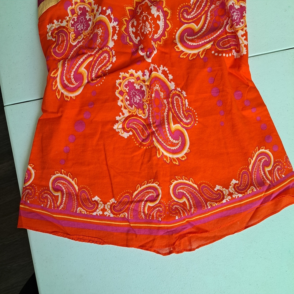 Guess Orange and Pink Halter Top - Picture 3 of 5